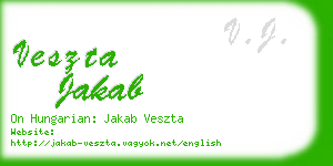 veszta jakab business card